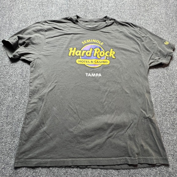 Hard Rock Other - Hard Rock Hotel Casino Tampa T-Shirt Mens XXL Gray Graphic Tee Seminole Unity